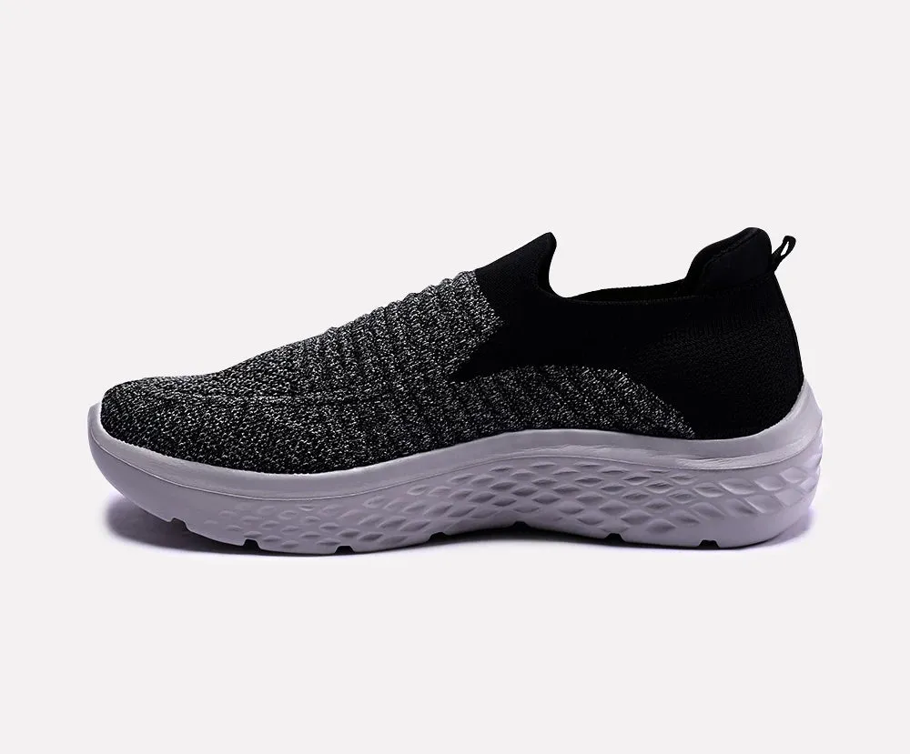 Reed Black Slip On Sneakers 0120317