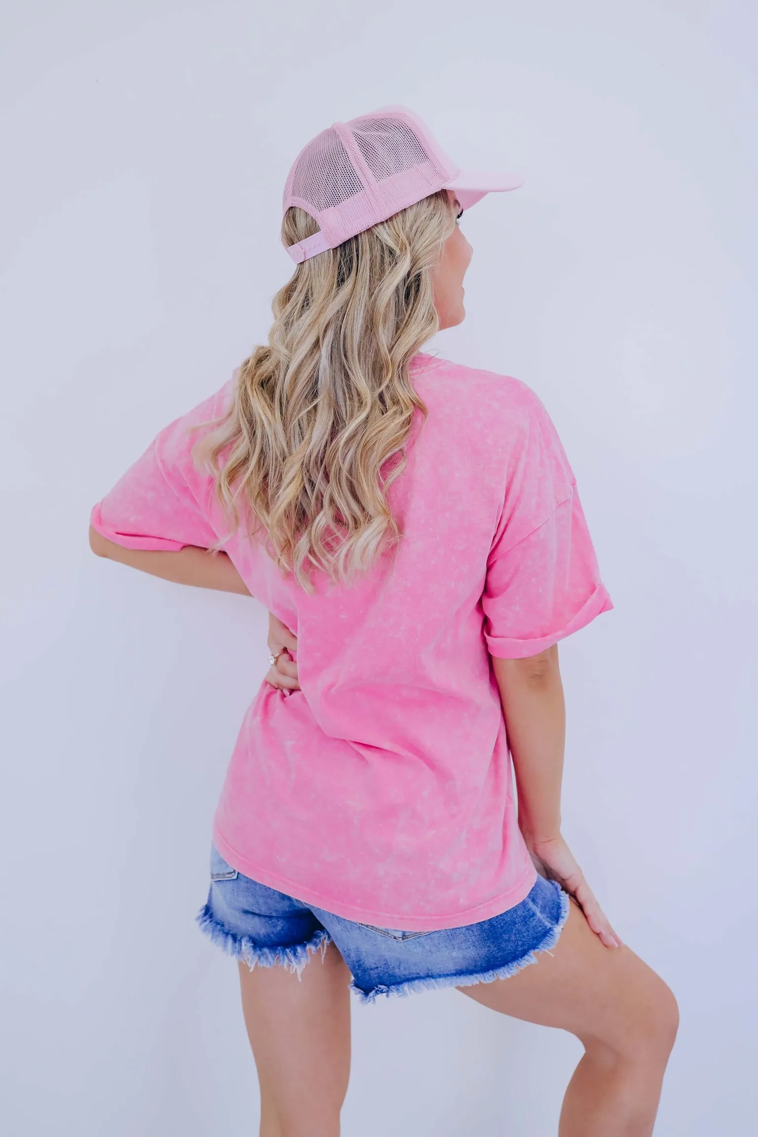 Ribbons & Bows Glitter Graphic Tee - Pink