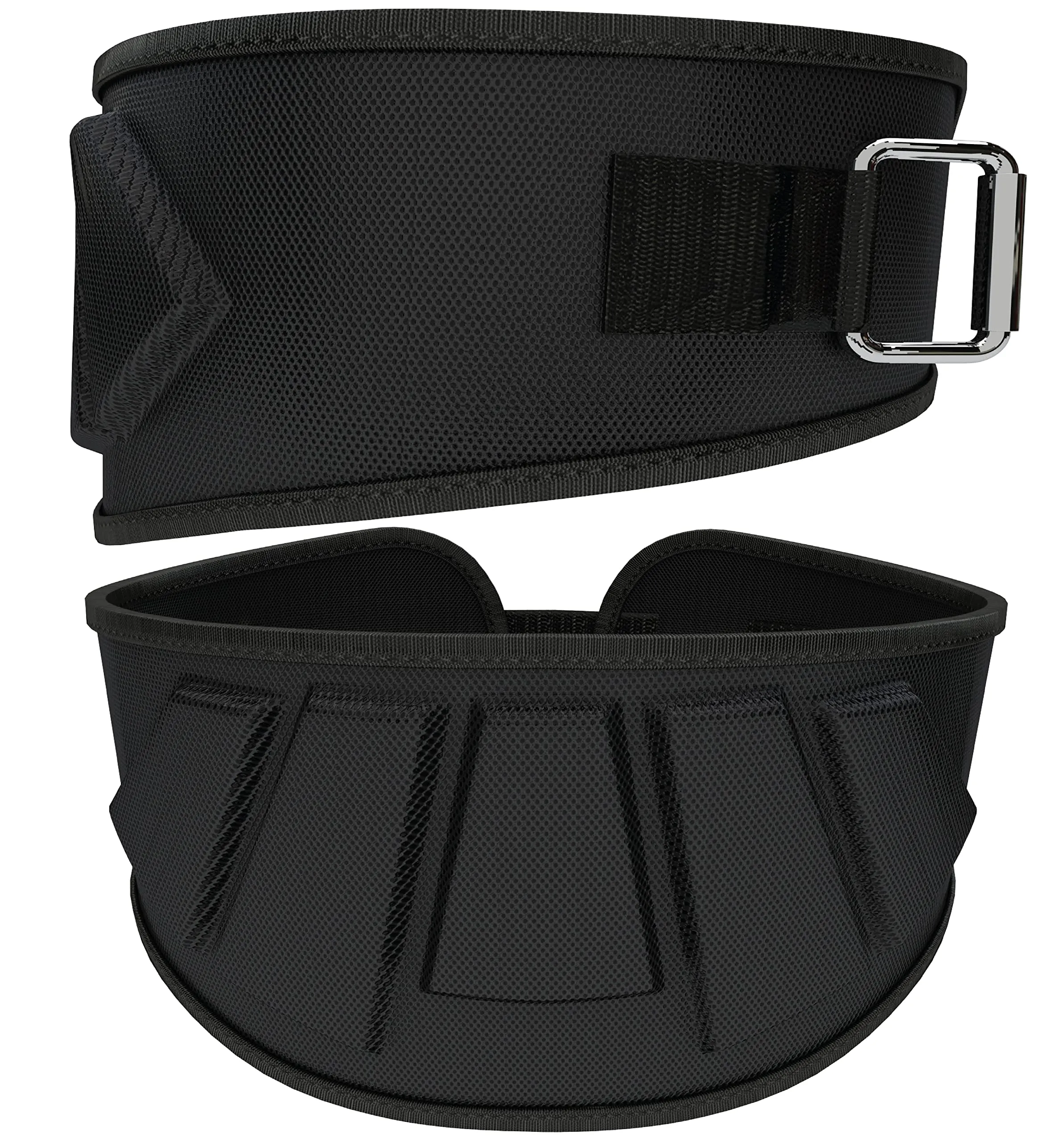 Rip Toned 6in Weightlifting Belt Powerlifting Bodybuilding & Women Black Medium