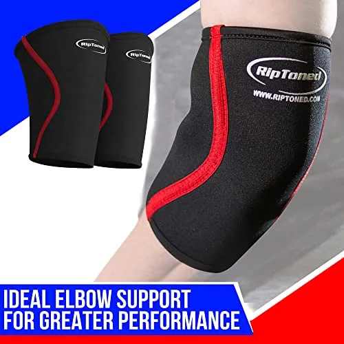 Rip Toned Elbow Sleeve Compression Support for Weightlifting Pain Relief XLarge