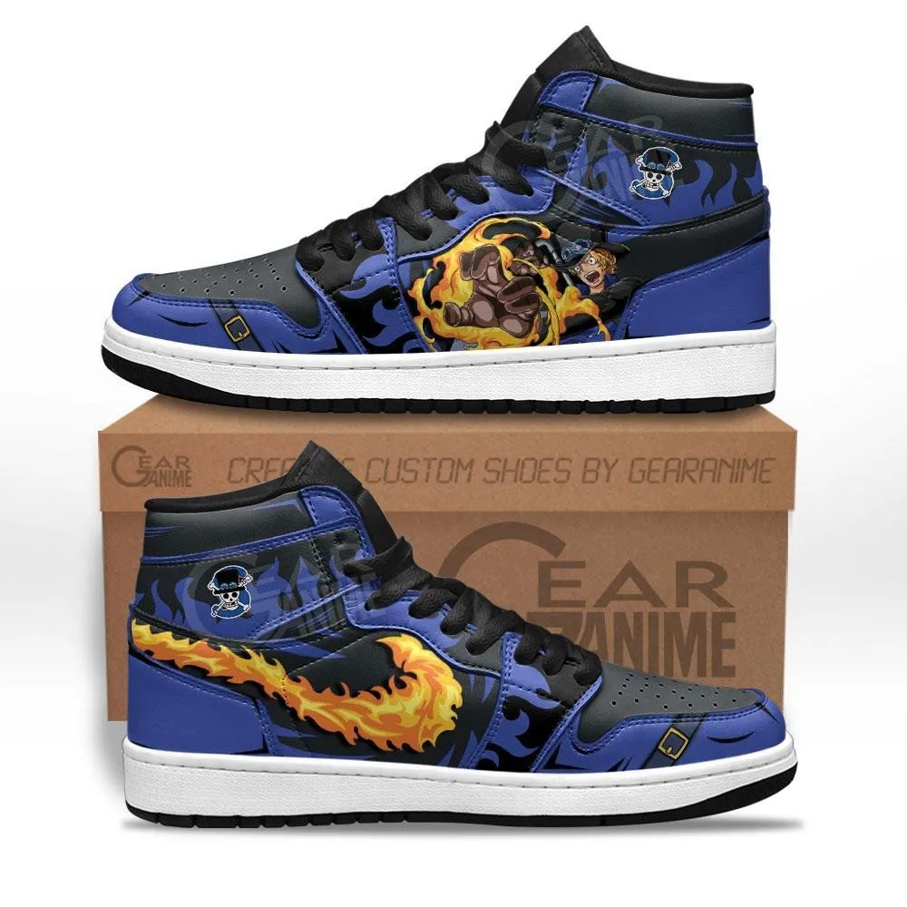 Sabo Mera Mera Sneakers Custom Anime OP Shoes