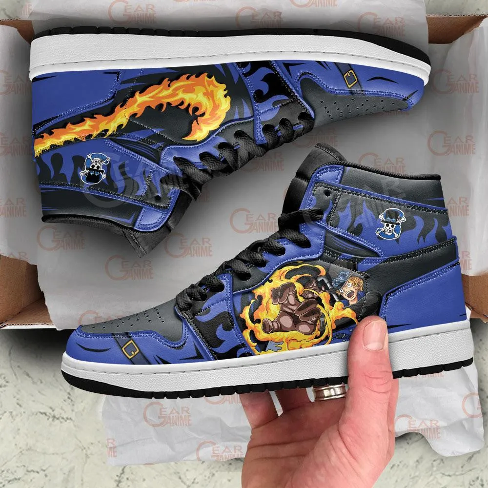 Sabo Mera Mera Sneakers Custom Anime OP Shoes