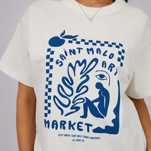 Saint Malo Oversized Tee - Vintage White