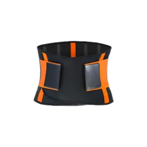 SBR Neoprene Sports Protective Gear Support Waist Protection Belt, Size:M(Orange)