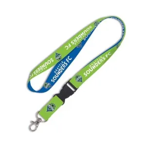 Seattle Sounders FC MLS WinCraft Sports Two Toned Blue Green Buckle Lanyard