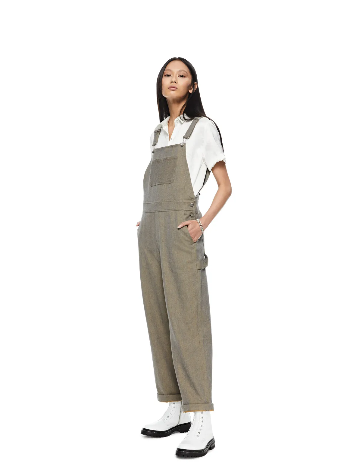 Shadow Stripe Overalls