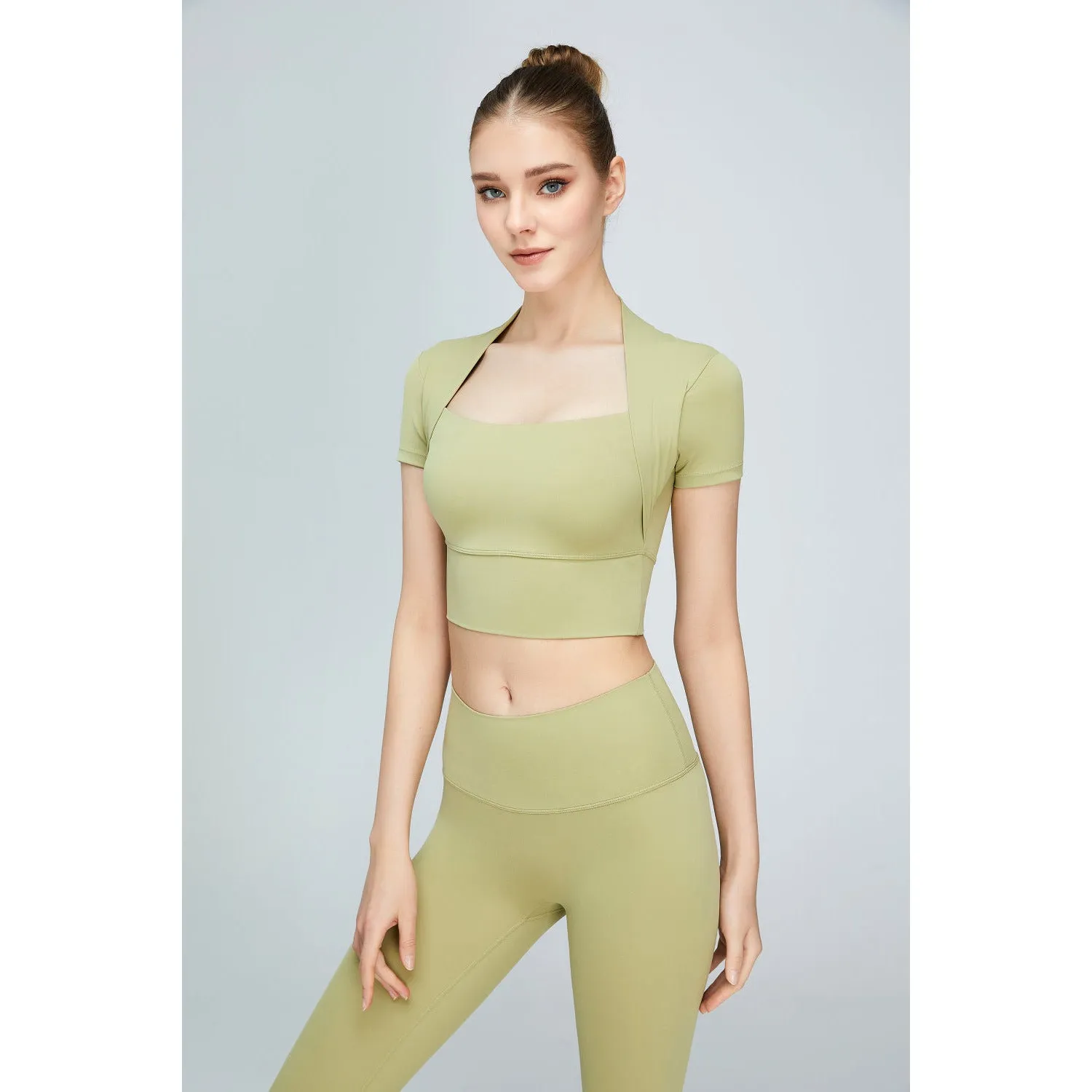 Short Sleeve Cropped Sports Top