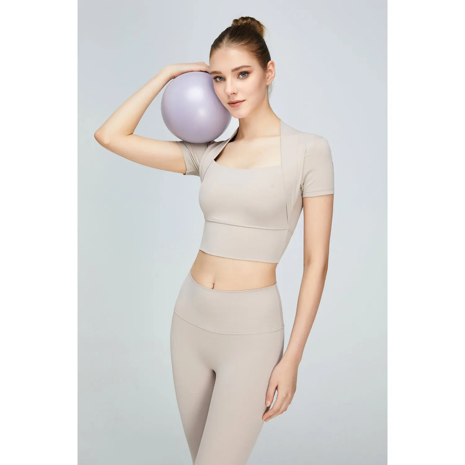 Short Sleeve Cropped Sports Top