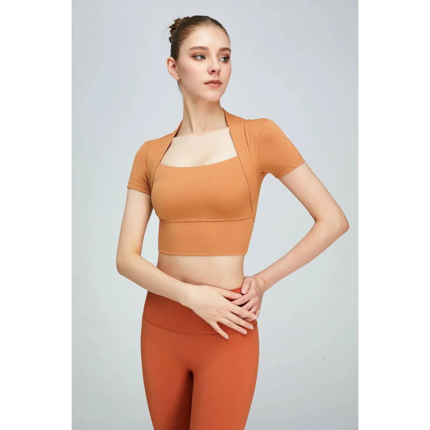 Short Sleeve Cropped Sports Top