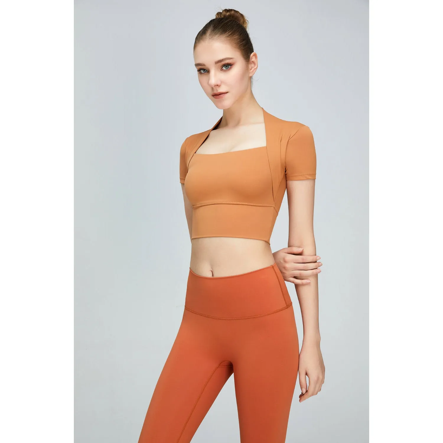 Short Sleeve Cropped Sports Top