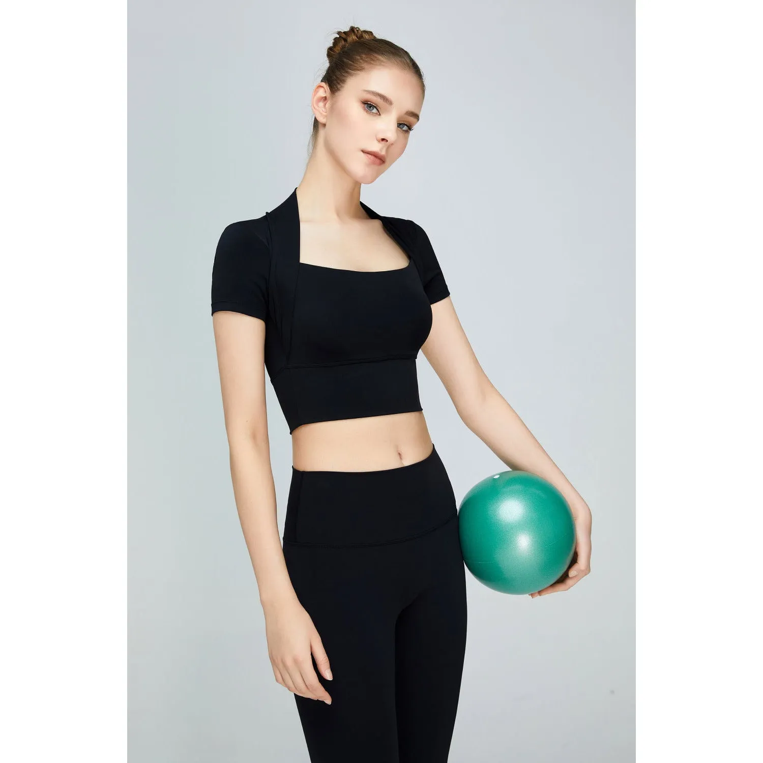 Short Sleeve Cropped Sports Top