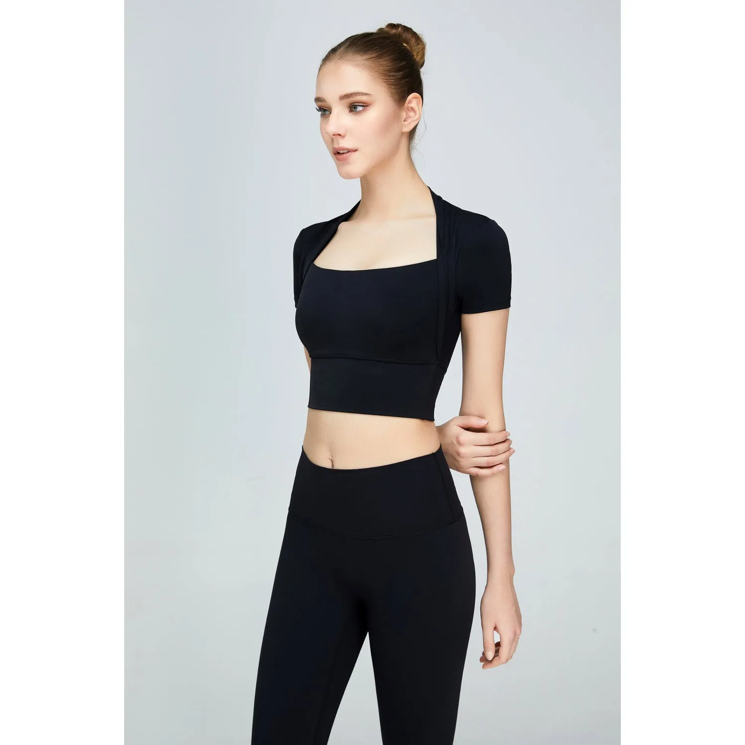 Short Sleeve Cropped Sports Top