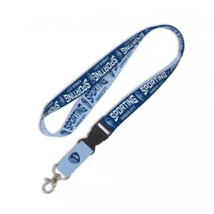 Sporting KC Kansas City MLS WinCraft Sports Two Toned Blue Buckle Lanyard