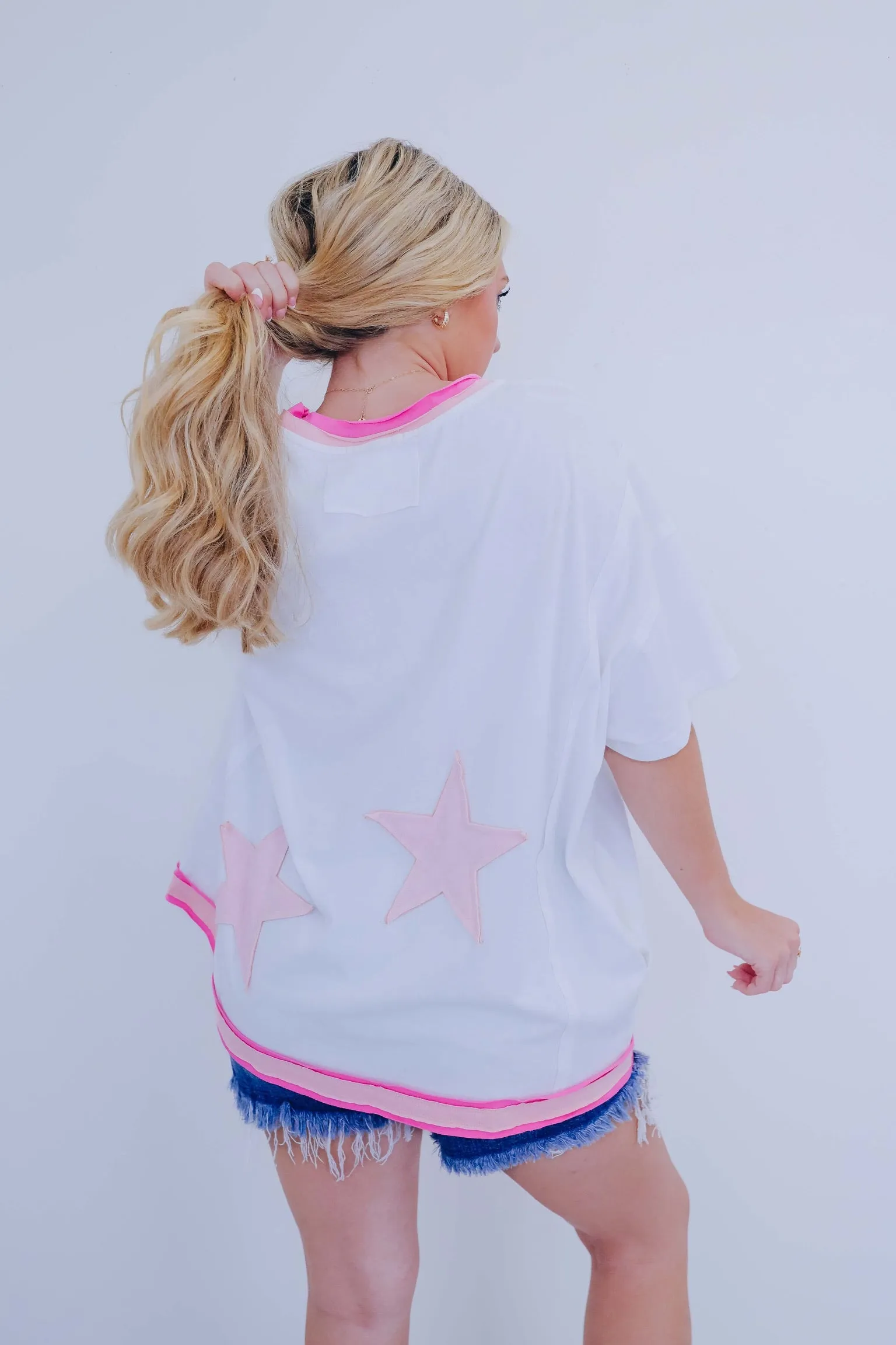 Star Struck Layered Hem Top - 2 Colors