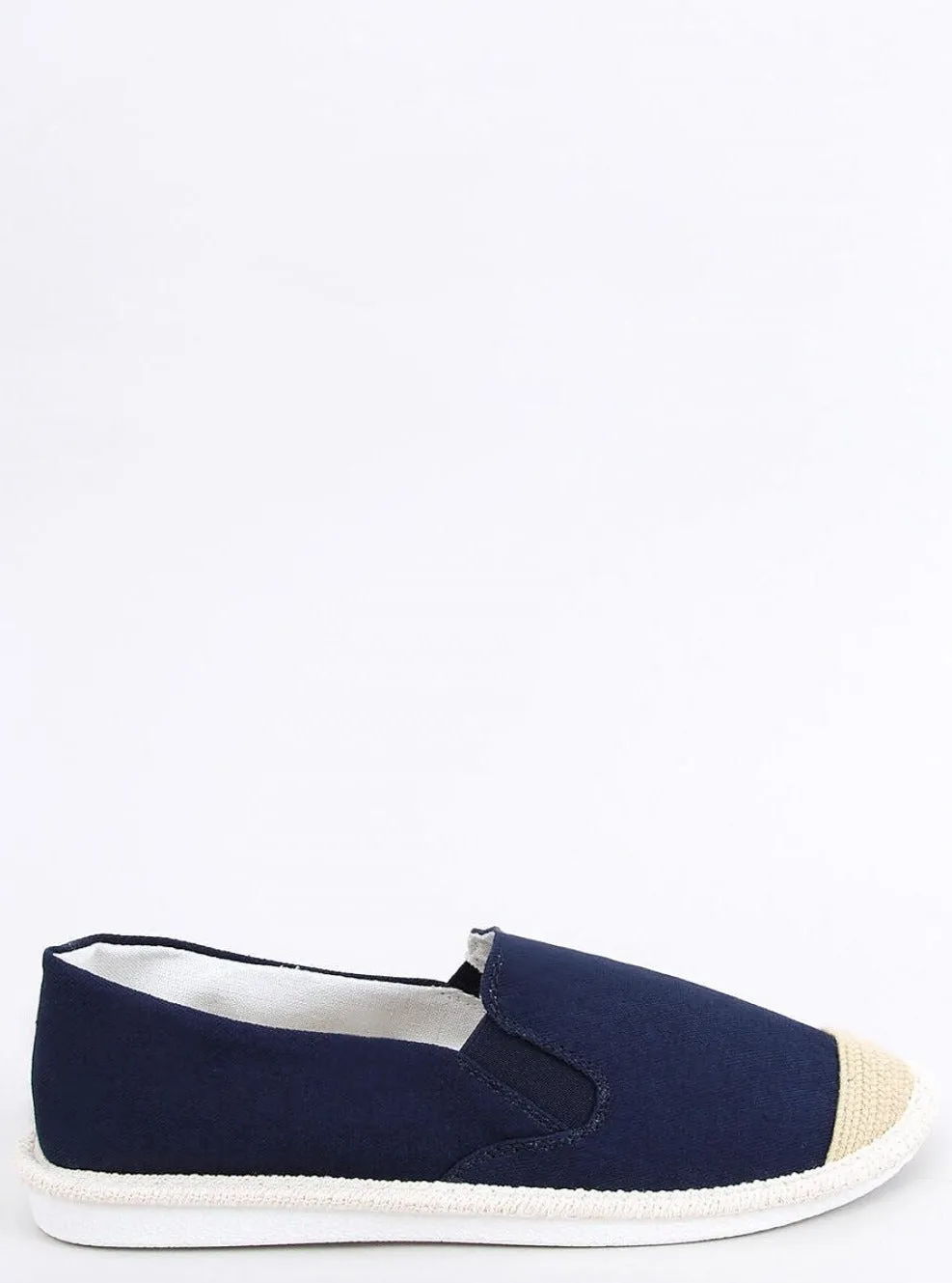 TEEK - Navy Flat Espadrille Loafer Shoes