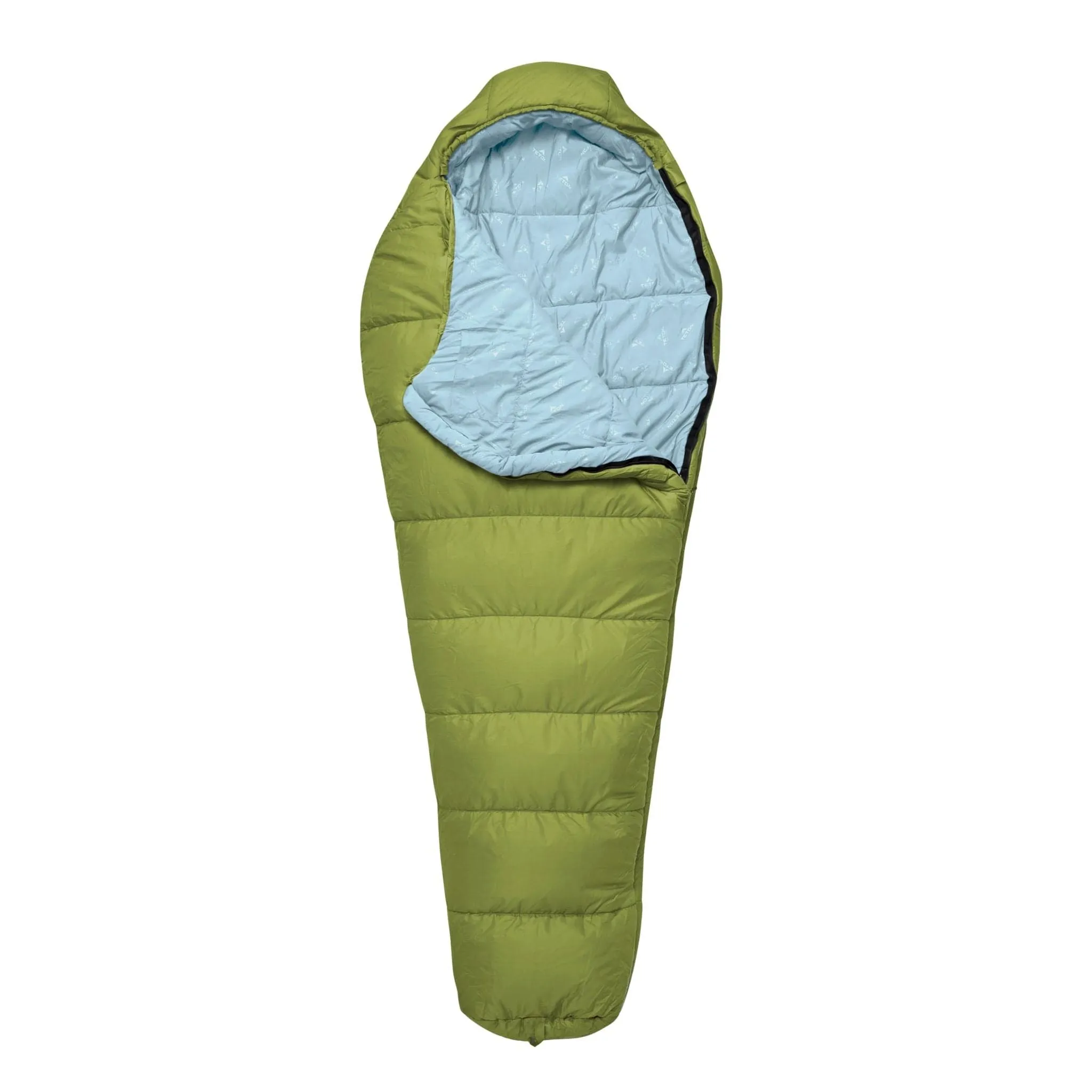 Teton Sports LEEF -18˚c/0˚f Mummy SHORT Sleeping Bag in Moss/Sky