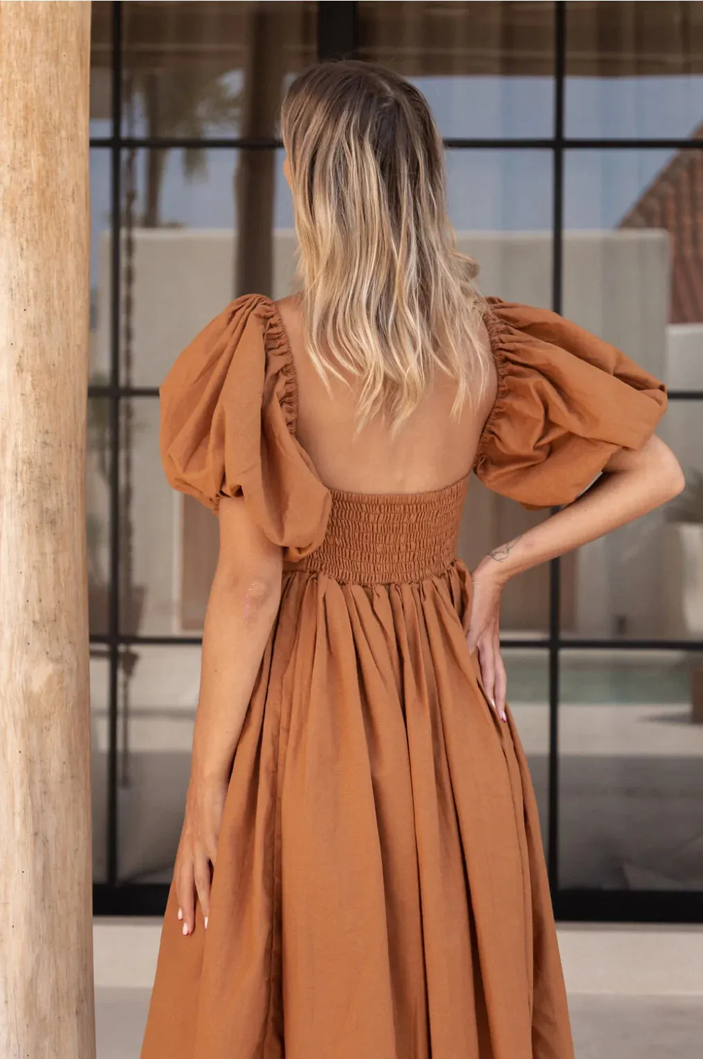 The Cherise Midi Dress by Bali Elf - Hazel - PLUS