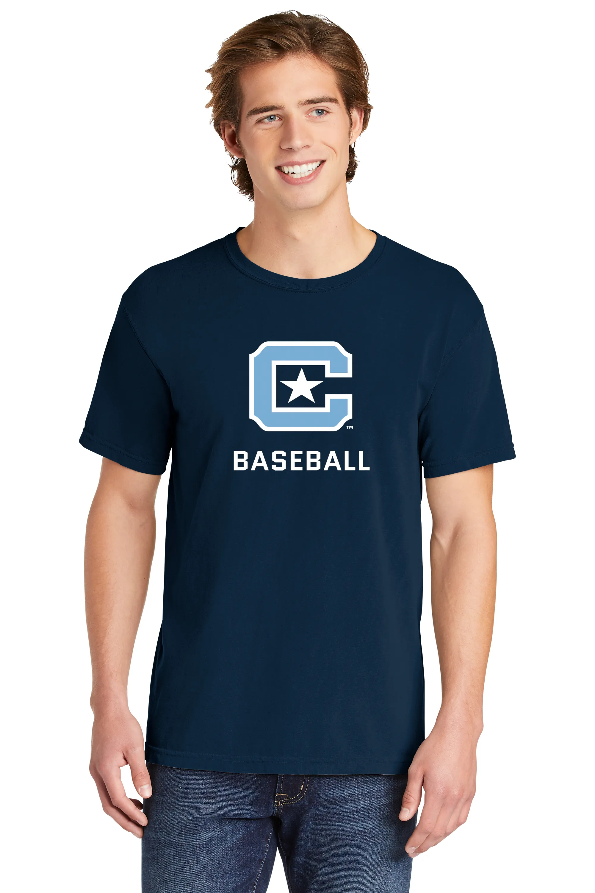 The Citadel C,Sports - Baseball,  Comfort Colors ® Heavyweight Ring Spun Tee Shirt