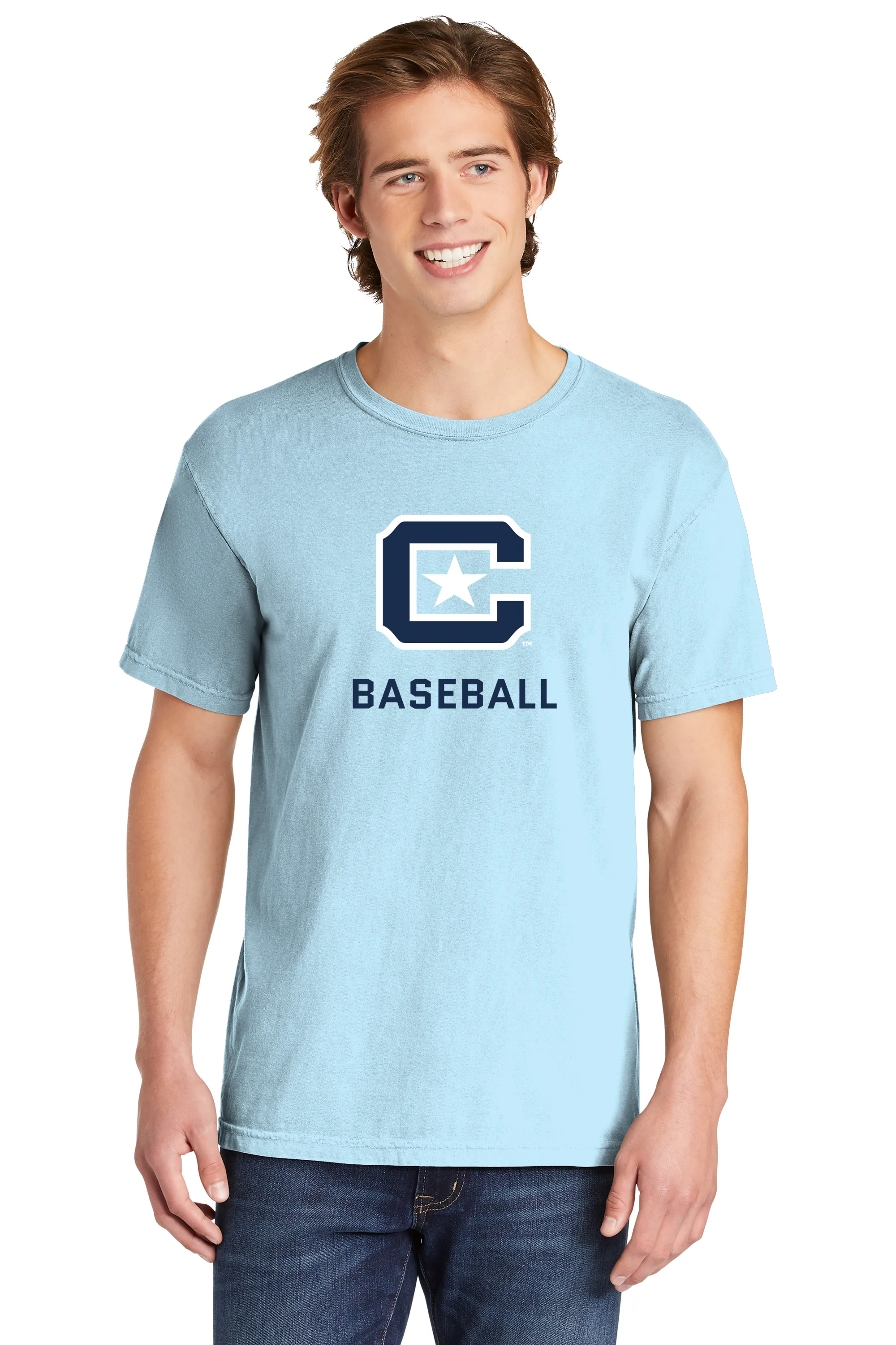 The Citadel C,Sports - Baseball,  Comfort Colors ® Heavyweight Ring Spun Tee Shirt