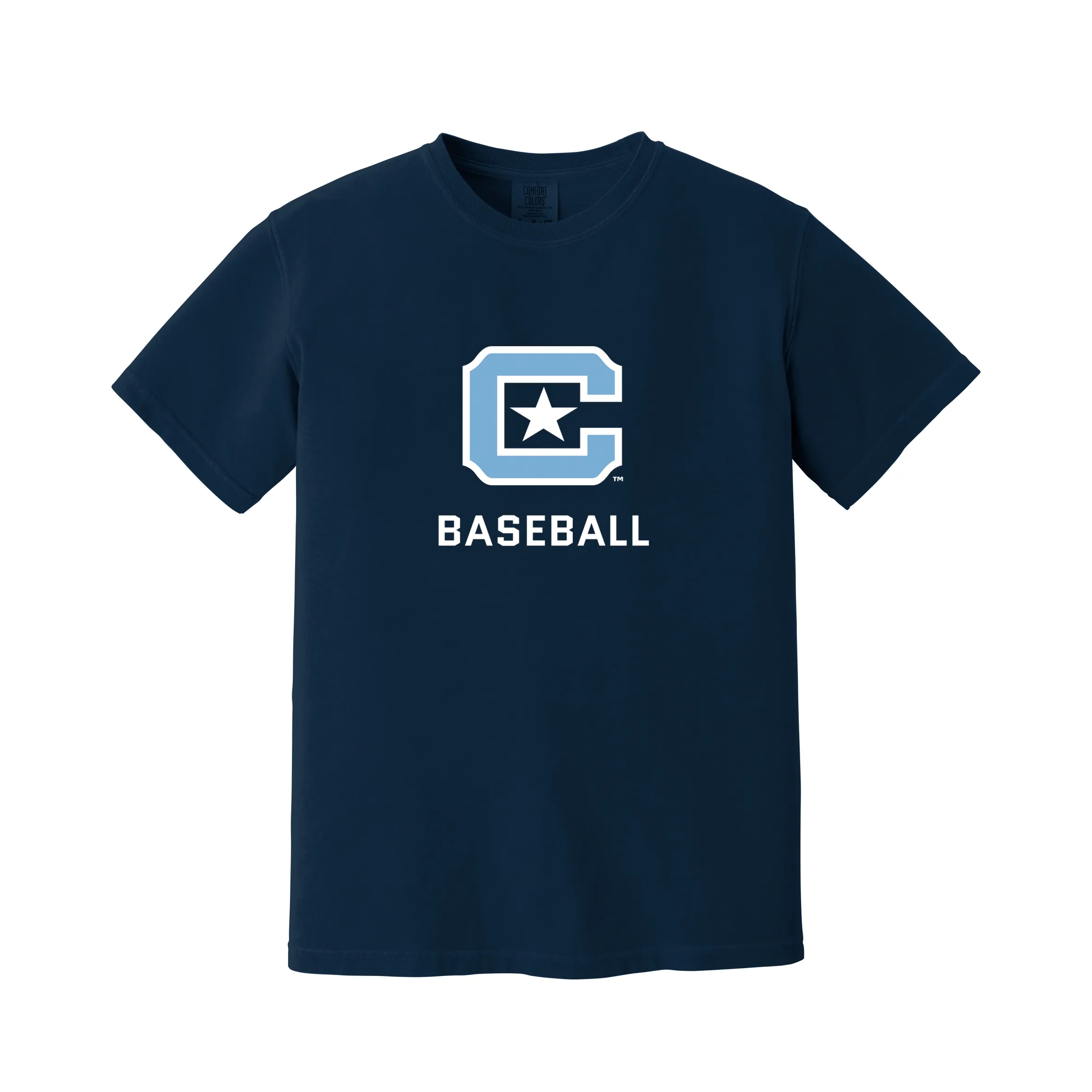 The Citadel C,Sports - Baseball,  Comfort Colors ® Heavyweight Ring Spun Tee Shirt