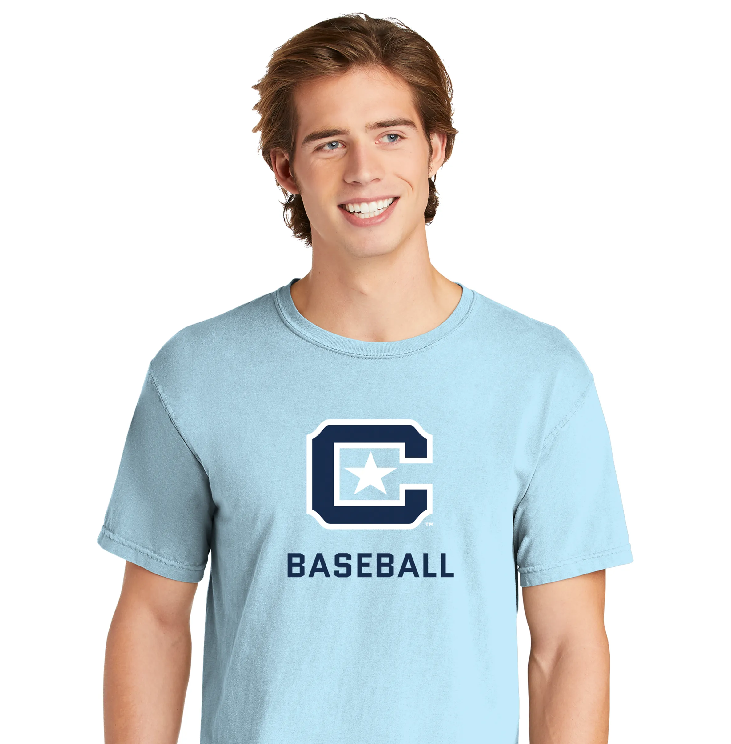 The Citadel C,Sports - Baseball,  Comfort Colors ® Heavyweight Ring Spun Tee Shirt