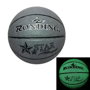 U-9110 3 in 1 No.7 Full-luminous PU Leather Basketball   Inflator   Ball Bag Set for Adults