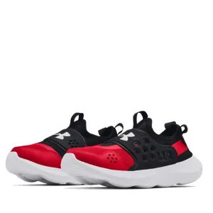 Under Armour BGS Runplay Slip On Trainer Black/Red Youths