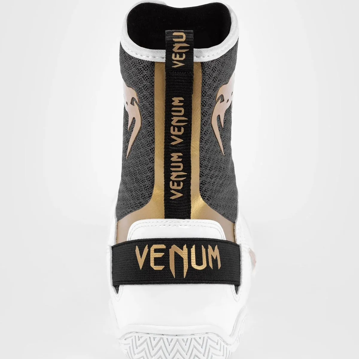 Venum Elite Boxing Shoes White/Black/Gold