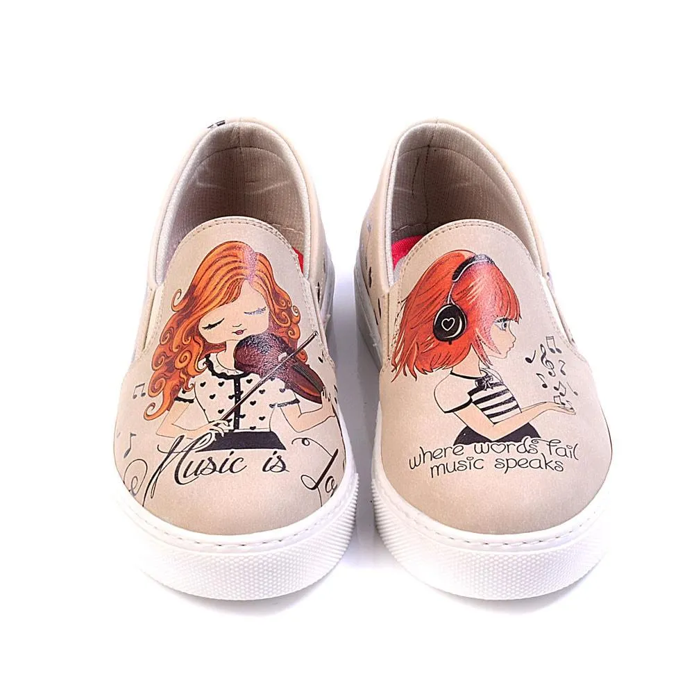 Violinist Girl Sneaker Shoes VN4023