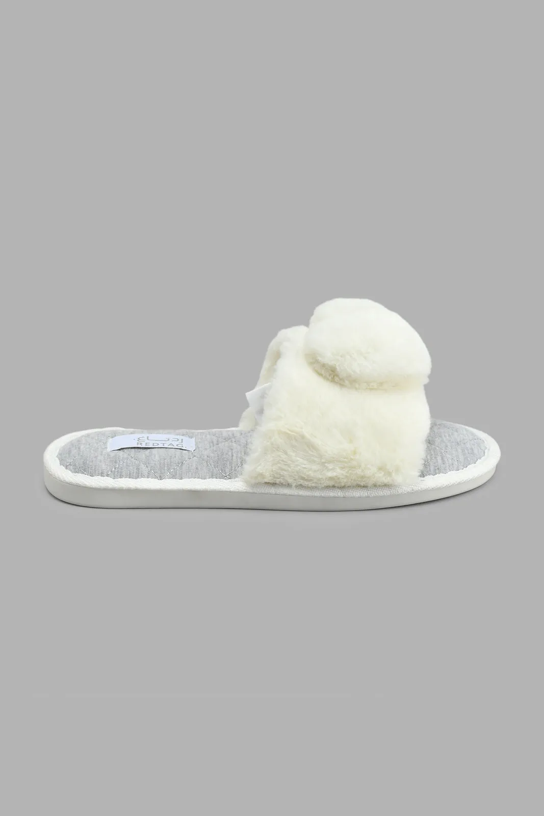 White Heart Trim Slipper