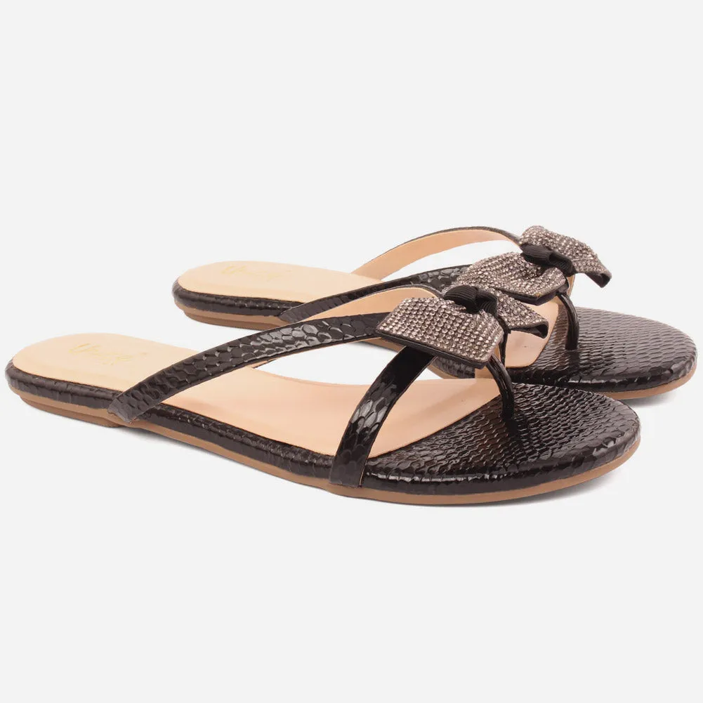 Women "Najwa" Flat Evening Slipers