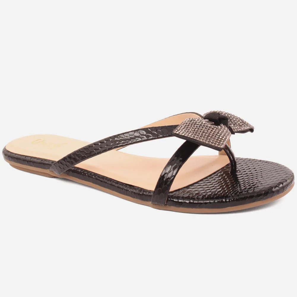 Women "Najwa" Flat Evening Slipers