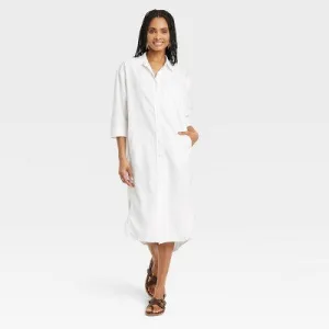 Women's 3/4 Sleeveidi Shirtdress - Universal Thread