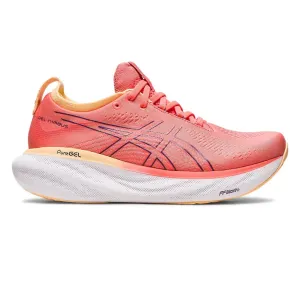 Womens ASICS GEL-Nimbus 25 - Papaya / Dusty Purple