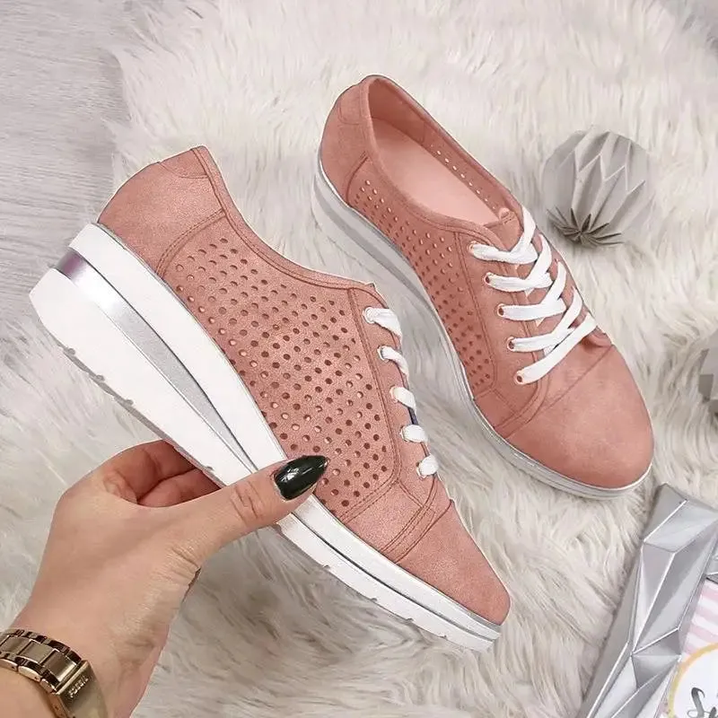 Women's Breathable Trainers Platform Sneakers