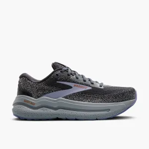 Women's Brooks Ghost Max 2 Road Running Shoe in Ebony/Sweet Lavender/Alloy