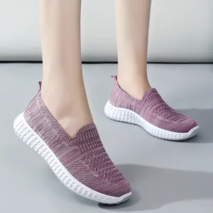 Women's Soft Bottom Mom Slip-on Sports And Canvas Shoes