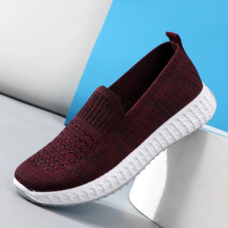 Women's Soft Bottom Mom Slip-on Sports And Canvas Shoes