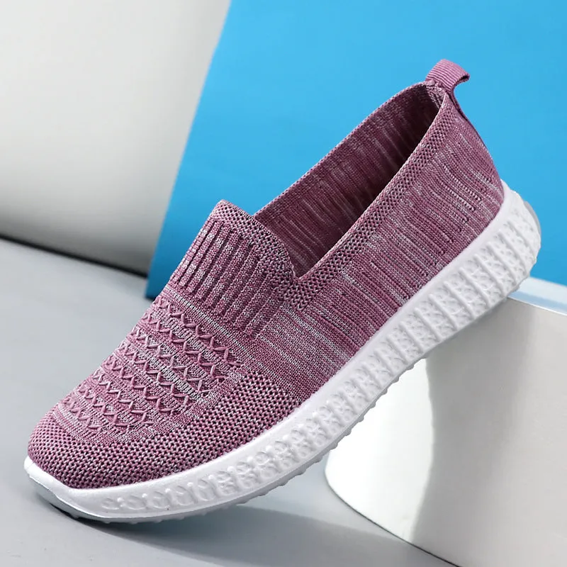 Women's Soft Bottom Mom Slip-on Sports And Canvas Shoes