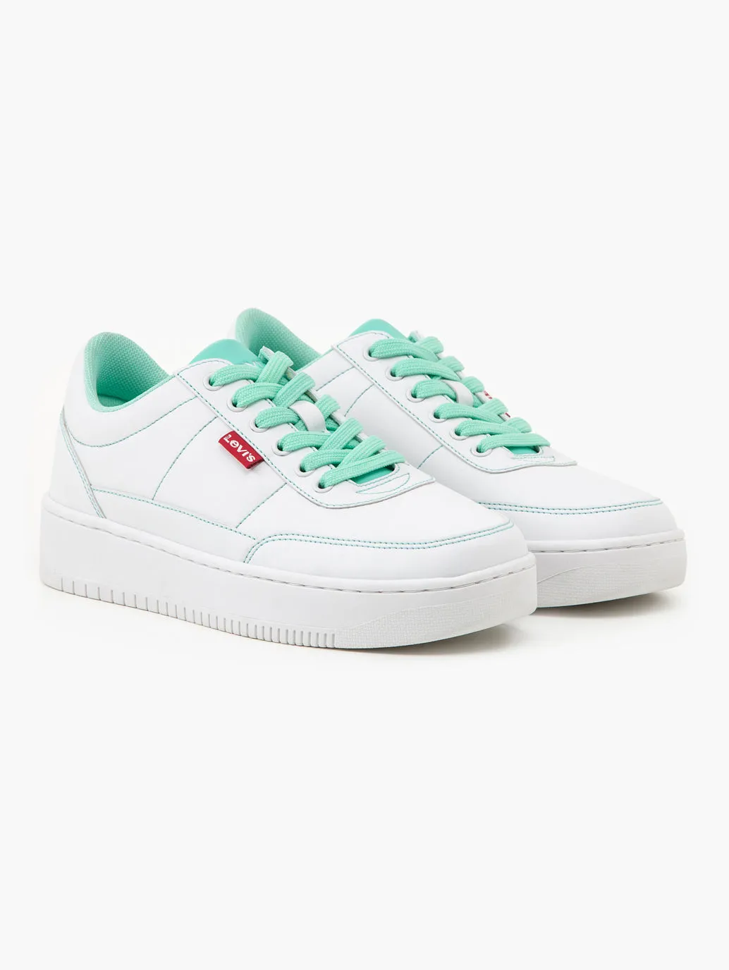 Women's White Brand Logo Shoes