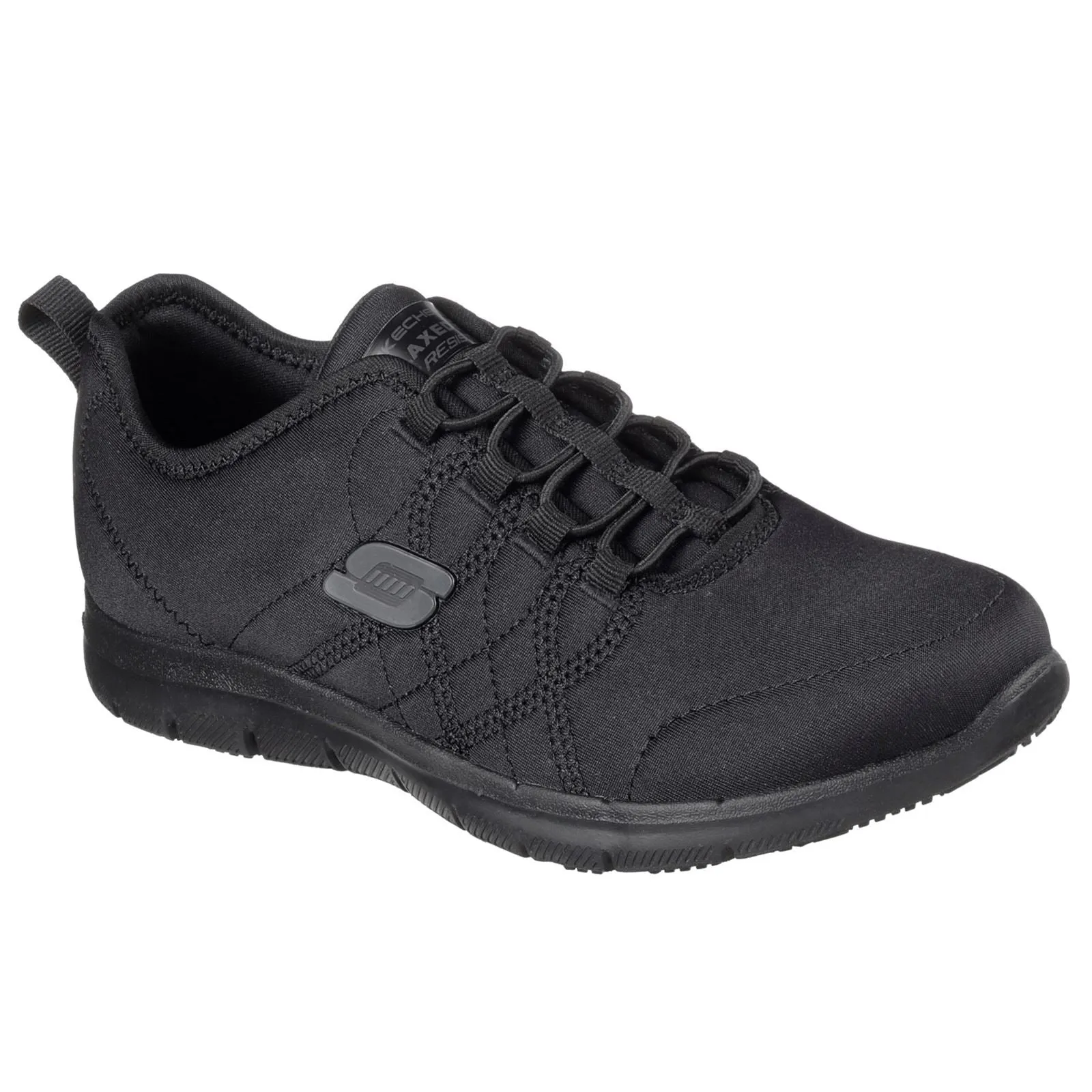 Women's Wide Fit Skechers 77211EC Ghenter Srelt Occupational Sneakers