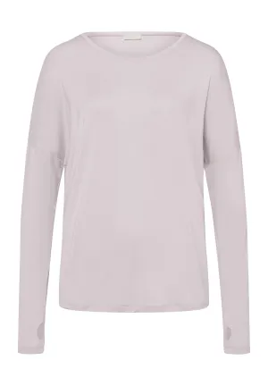 Yoga Relaxed Round Neck Top | Lilac Marble 78796-2461