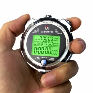 YS Running Training Stopwatch Timer Metal Luminous Stopwatch, Style: One Hundred Memory