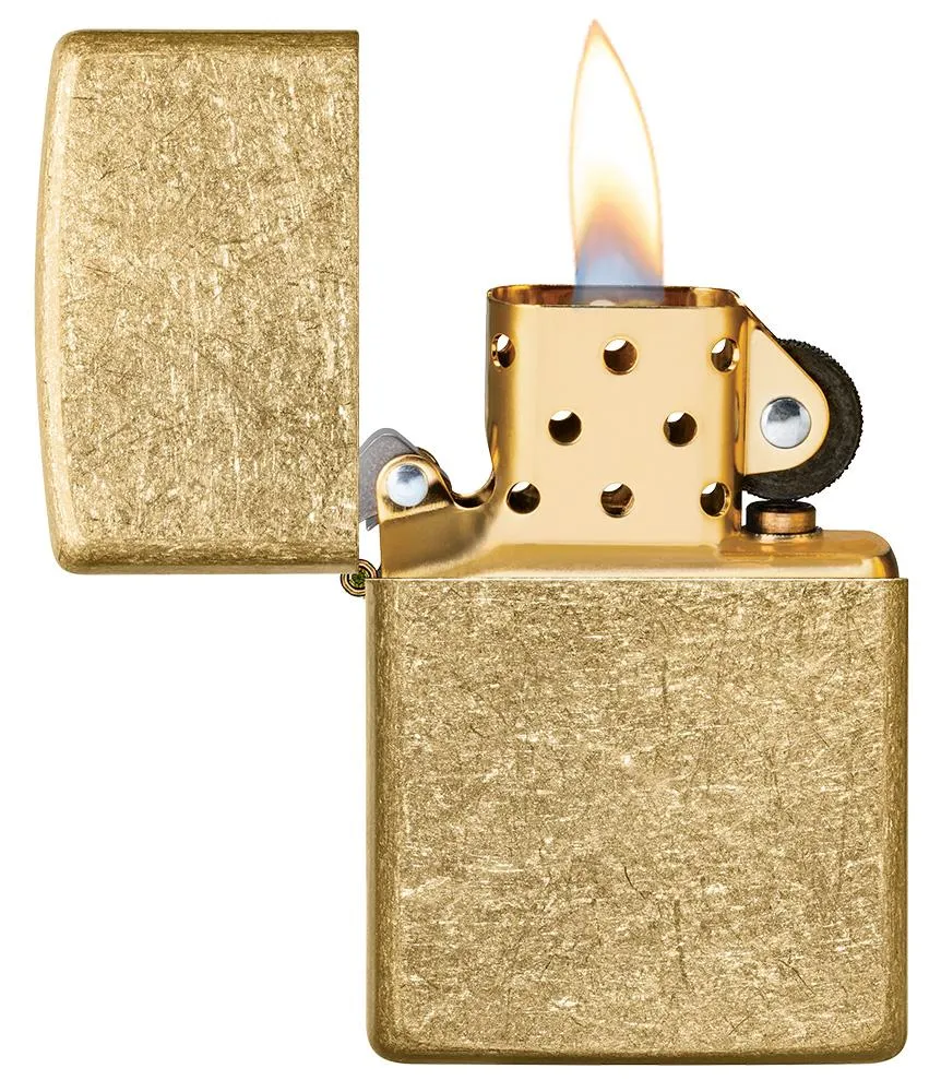 Zippo Regular Tumbled Brass - 49477