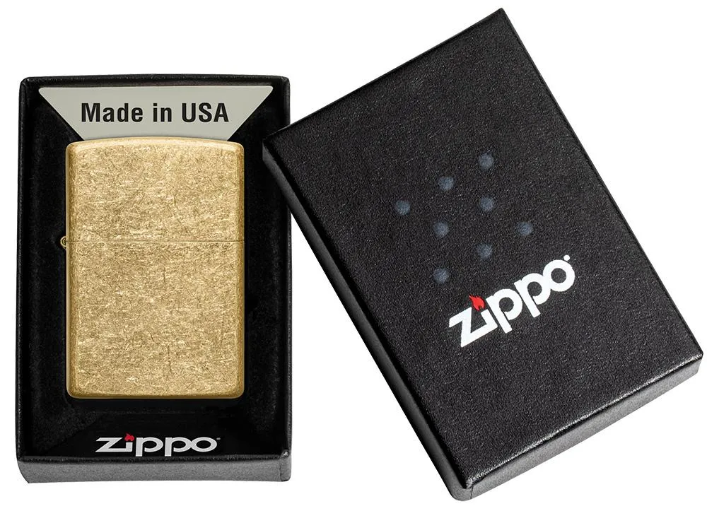 Zippo Regular Tumbled Brass - 49477